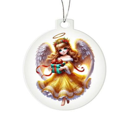 Cute Christmas Angel 024 - Acrylic Ornament