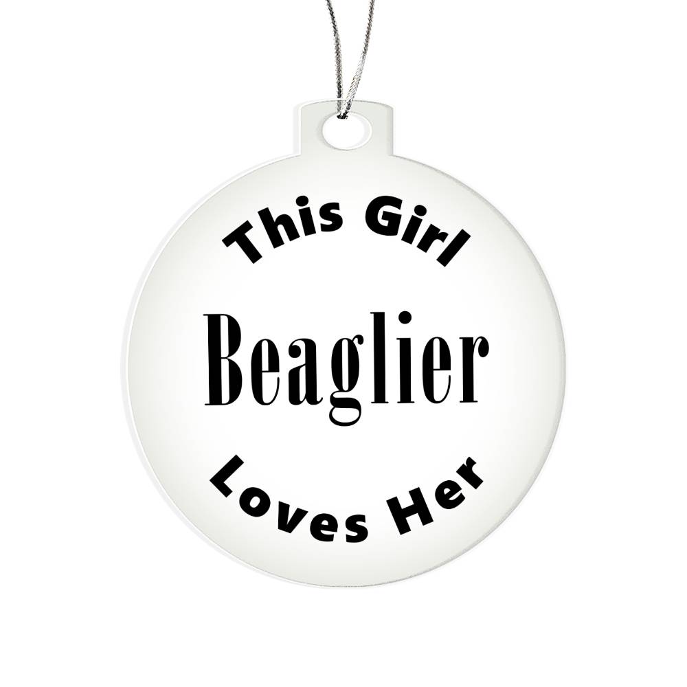 Beaglier - Acrylic Ornament