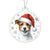 Christmas Dog - Jack Russell Terrier - Acrylic Ornament