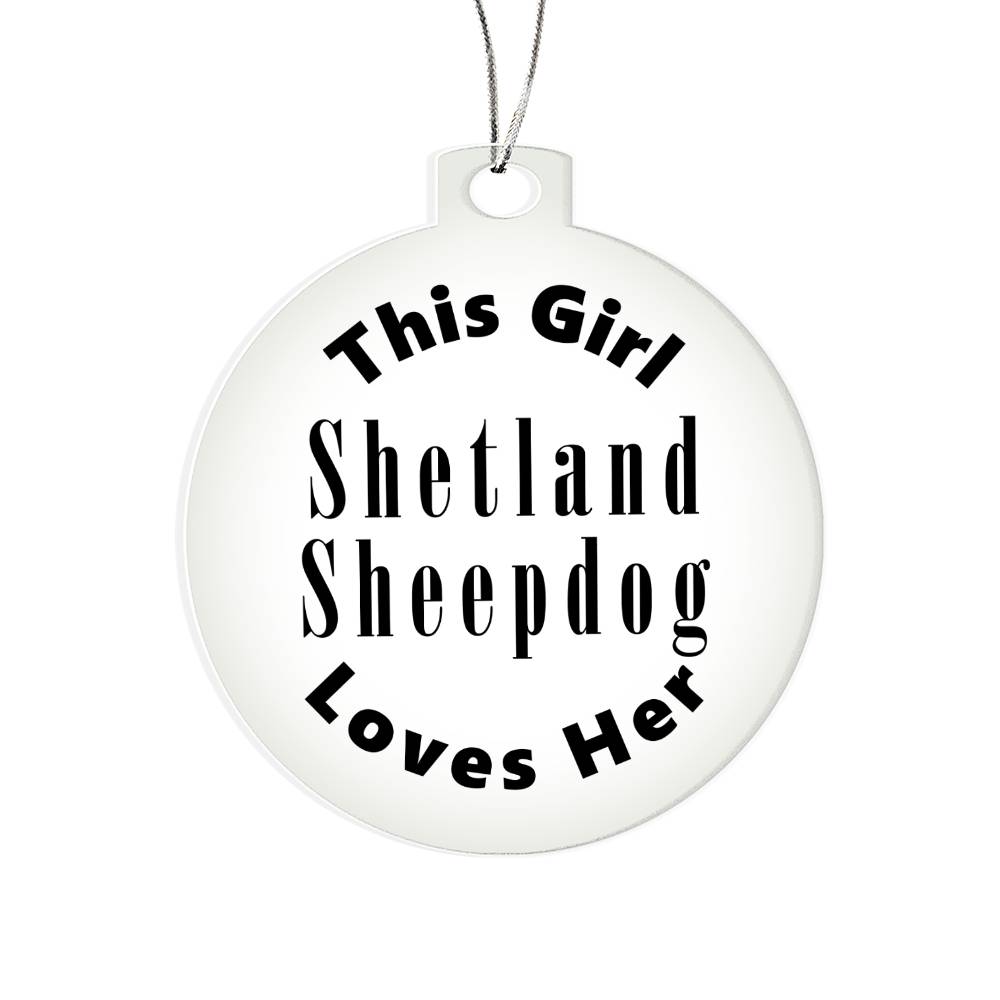 Shetland Sheepdog - Acrylic Ornament