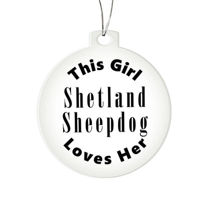 Shetland Sheepdog - Acrylic Ornament