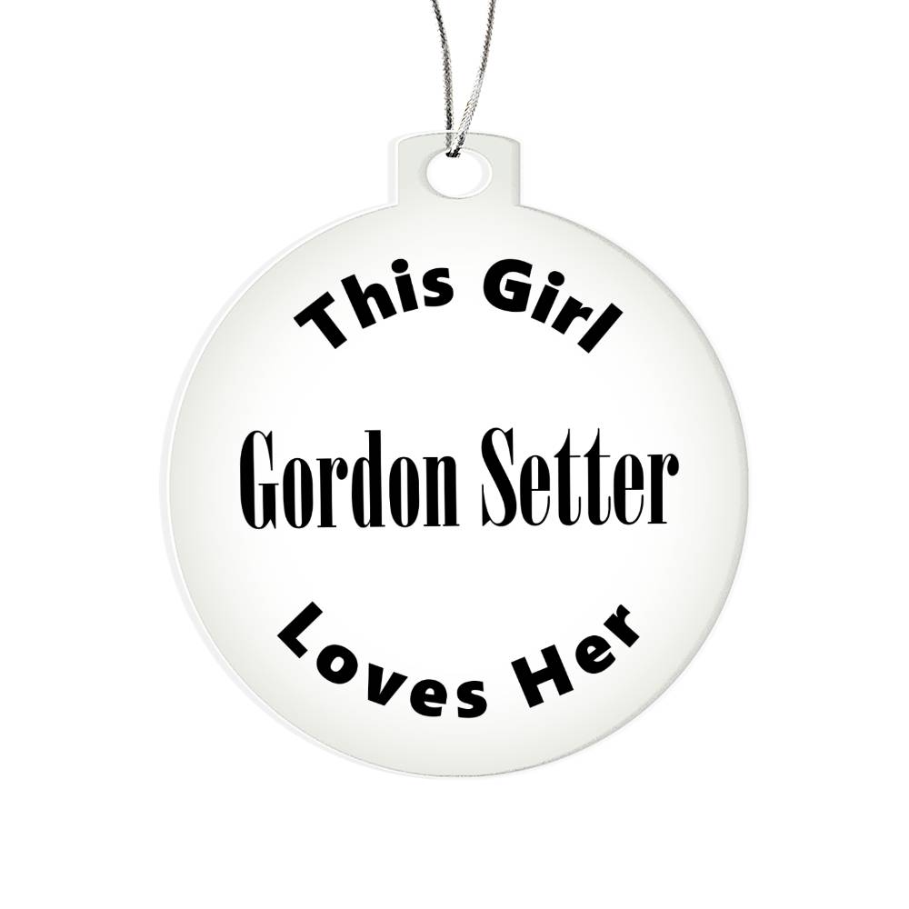 Gordon Setter - Acrylic Ornament