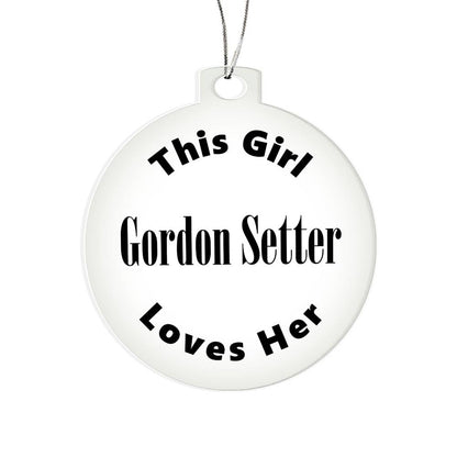 Gordon Setter - Acrylic Ornament
