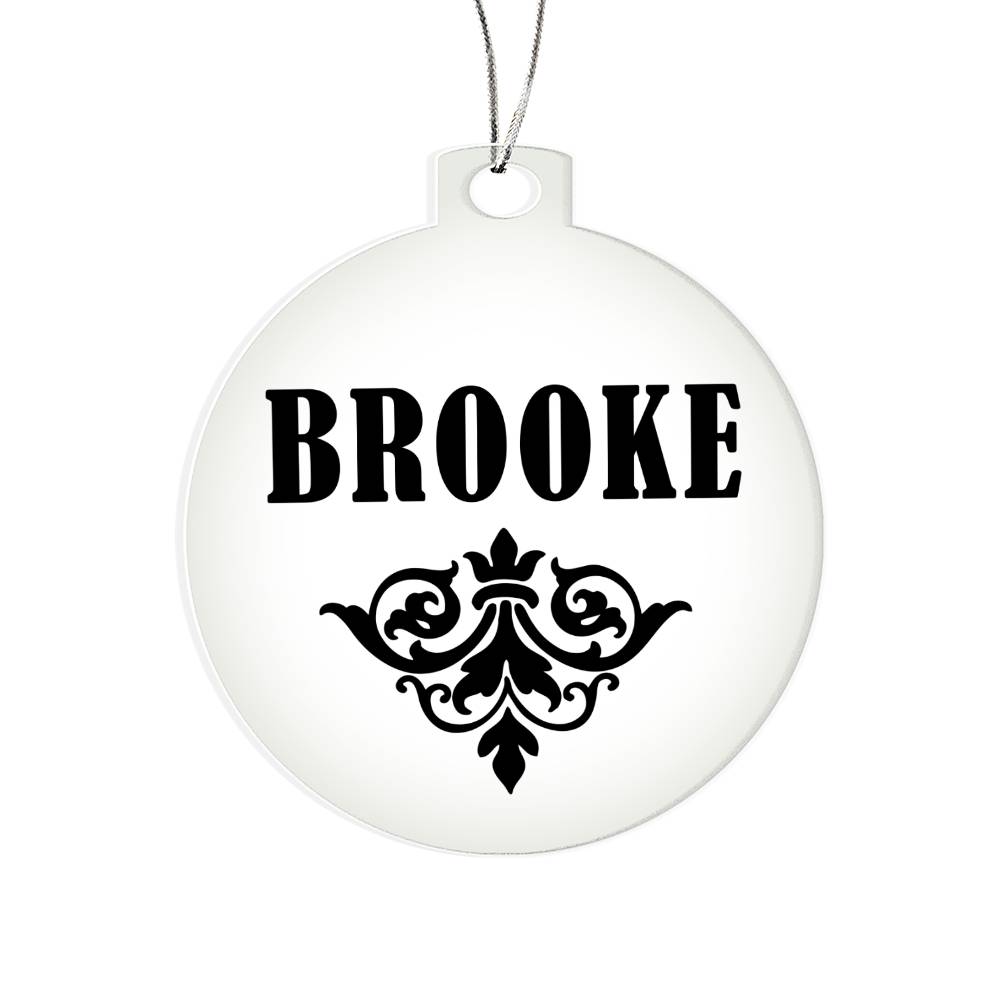 Brooke v01 - Acrylic Ornament