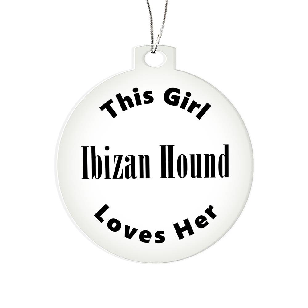 Ibizan Hound - Acrylic Ornament