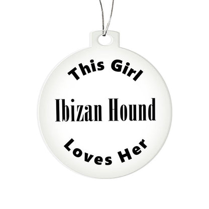 Ibizan Hound - Acrylic Ornament
