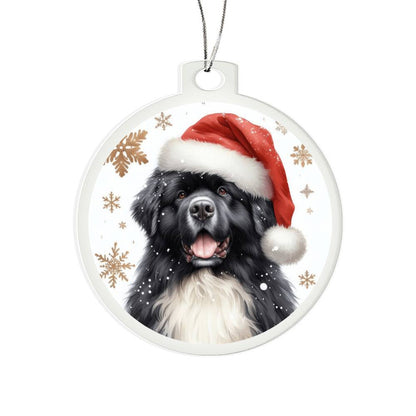 Christmas Dog - Newfoundland - Acrylic Ornament