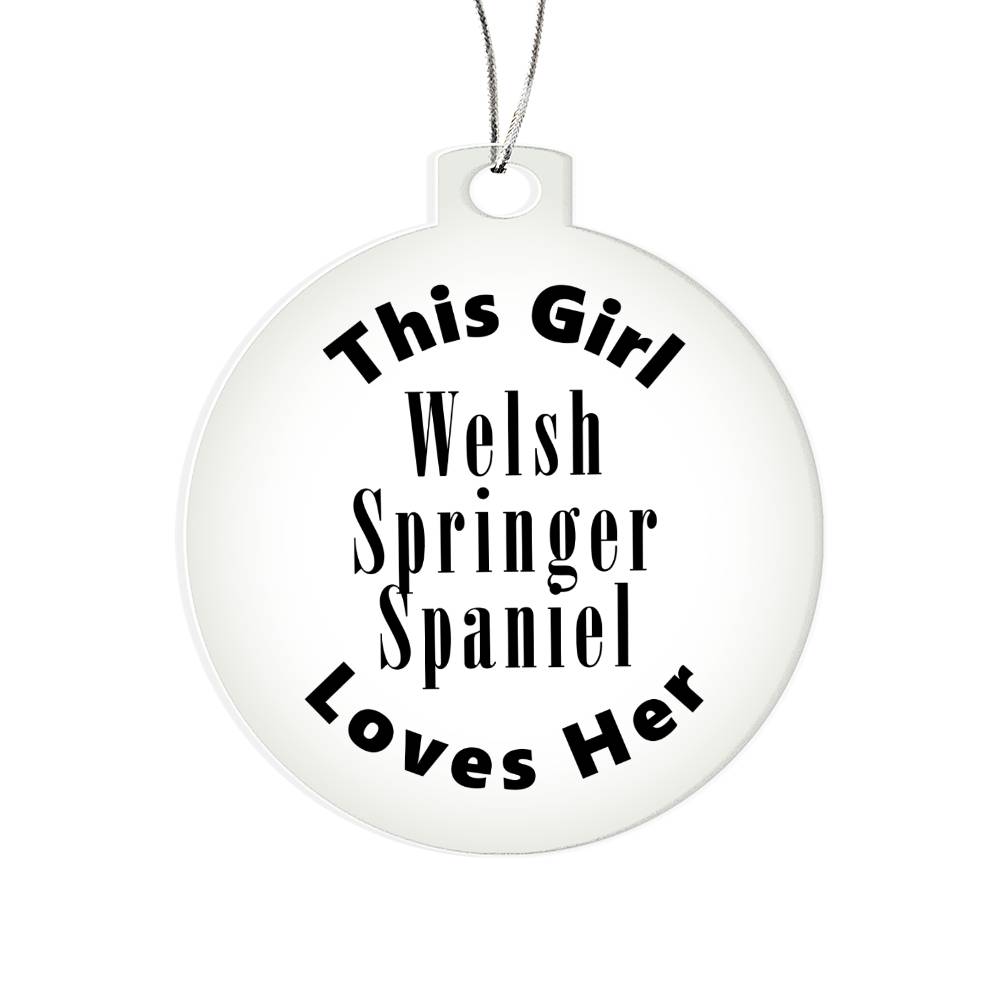 Welsh Springer Spaniel - Acrylic Ornament