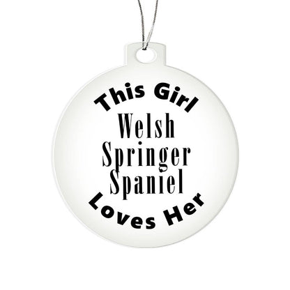 Welsh Springer Spaniel - Acrylic Ornament