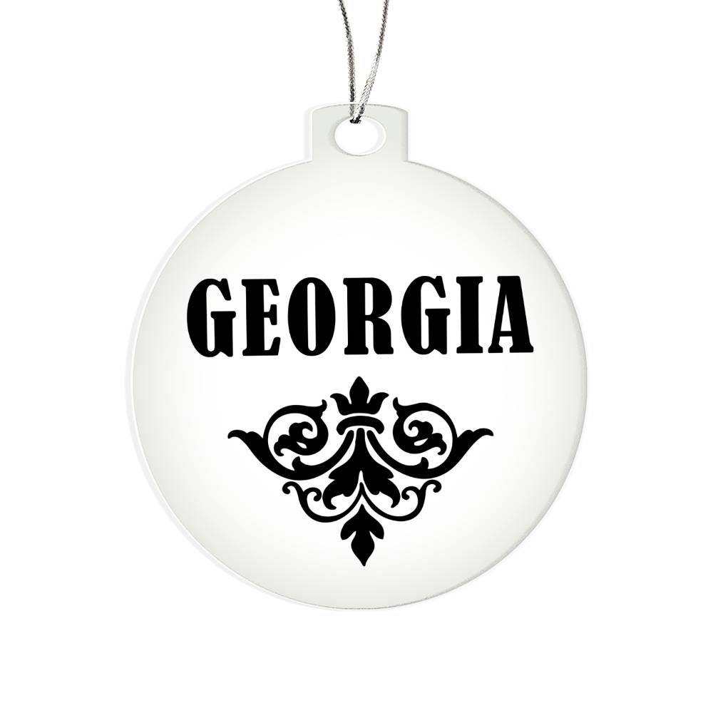 Georgia v01 - Acrylic Ornament