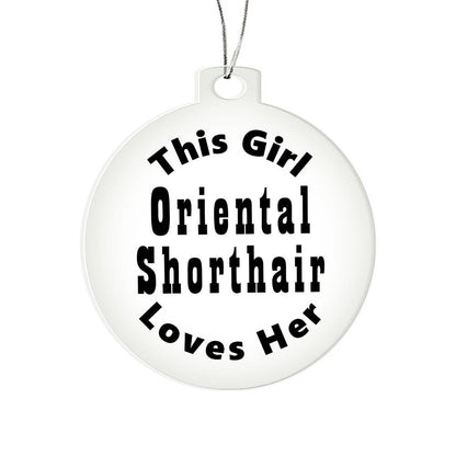 Oriental Shorthair - Acrylic Ornament