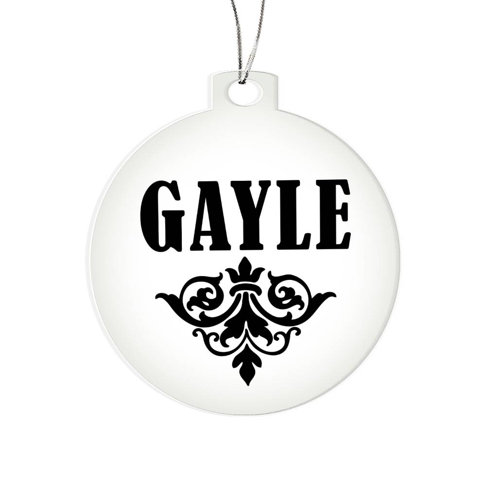 Gayle v01 - Acrylic Ornament