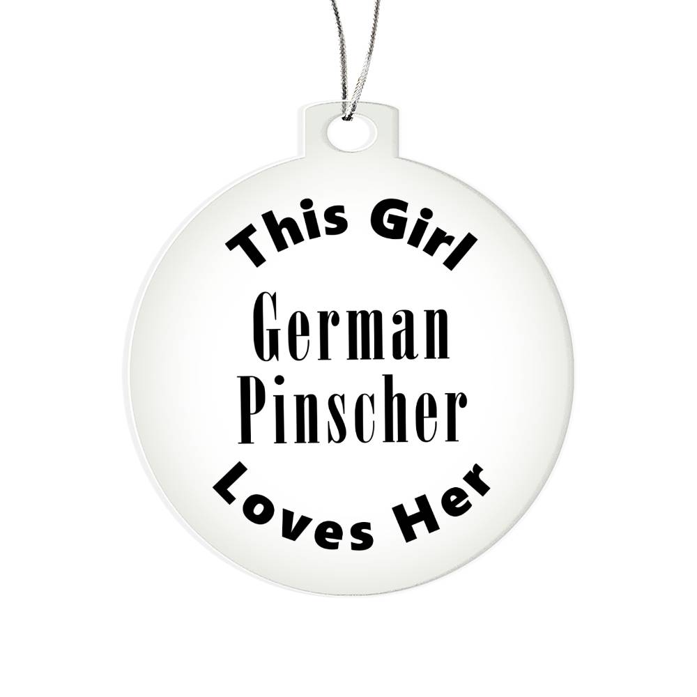 German Pinscher - Acrylic Ornament