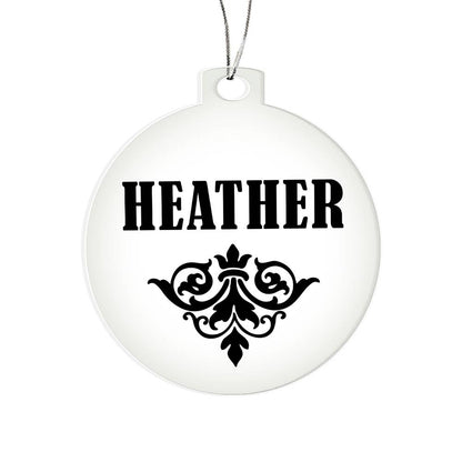 Heather v01 - Acrylic Ornament