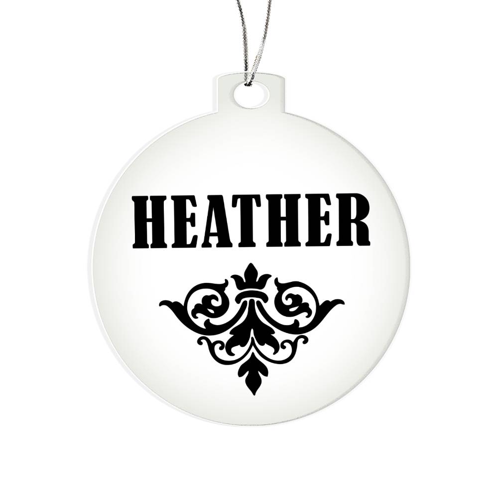 Heather v01 - Acrylic Ornament