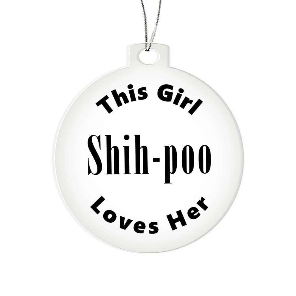 Shih-poo - Acrylic Ornament