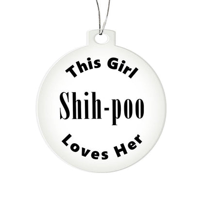 Shih-poo - Acrylic Ornament