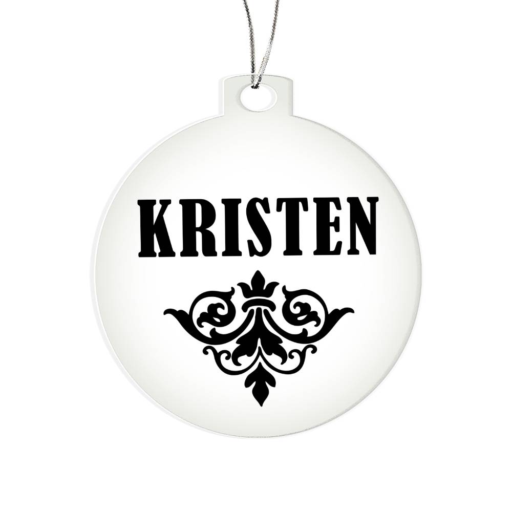 Kristen v01 - Acrylic Ornament