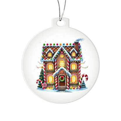 Christmas Gingerbread House 024 - Acrylic Ornament