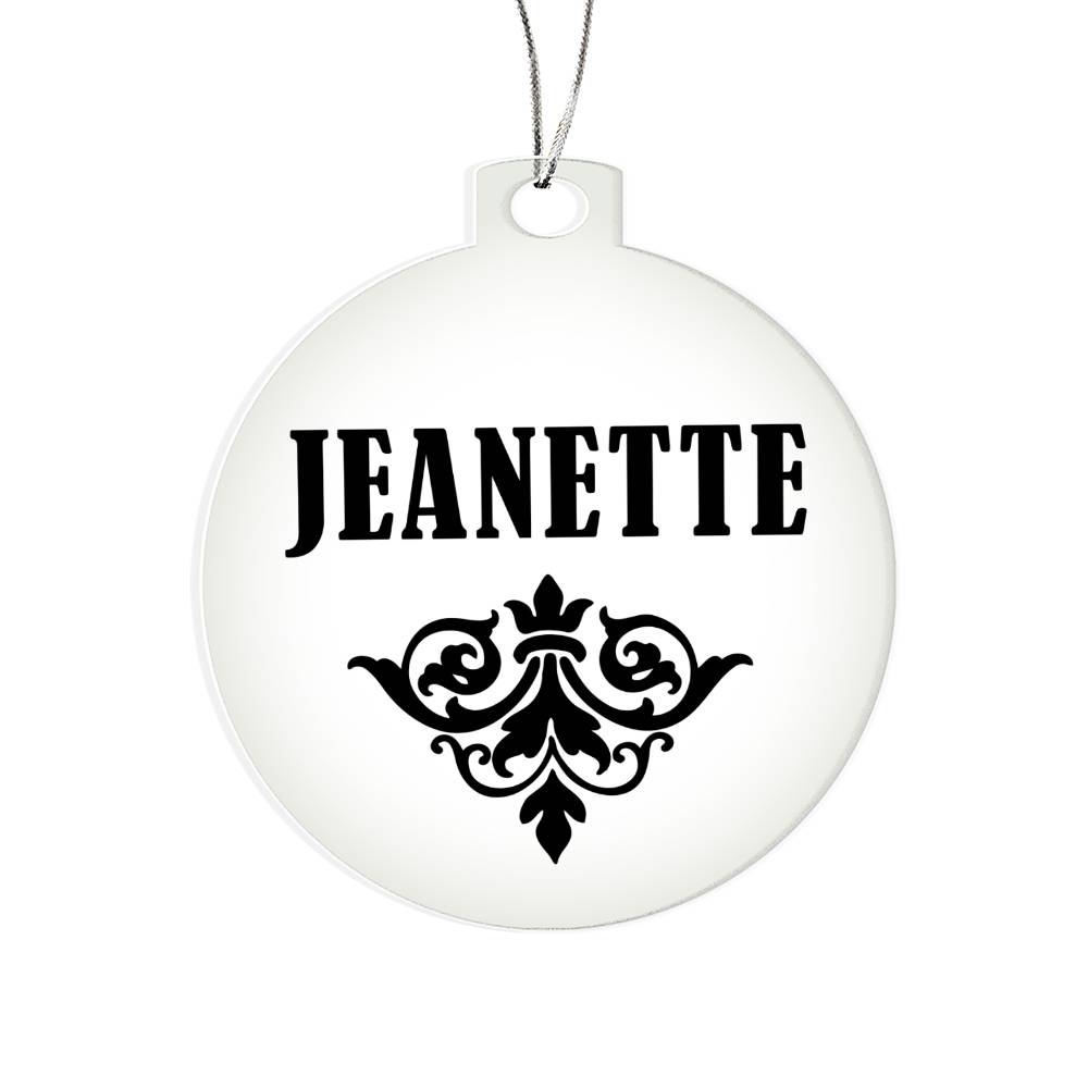 Jeanette v01 - Acrylic Ornament