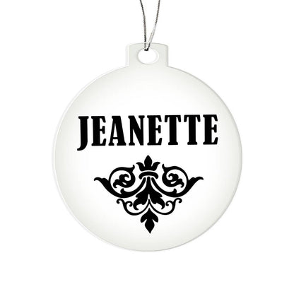 Jeanette v01 - Acrylic Ornament