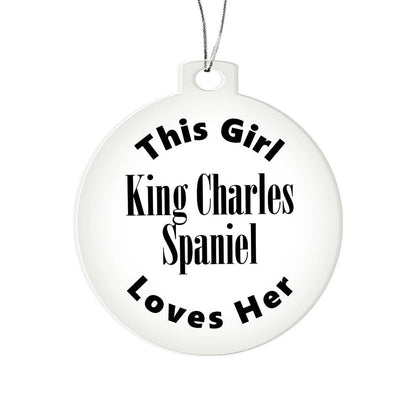 King Charles Spaniel - Acrylic Ornament