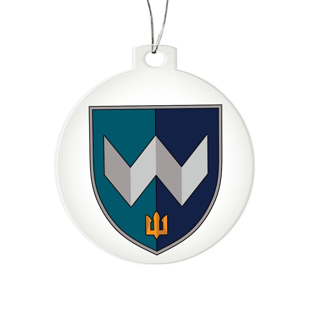 39th Coastal Defense Brigade (Ukraine) - Acrylic Ornament