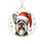 Christmas Dog - Cesky Terrier - Acrylic Ornament