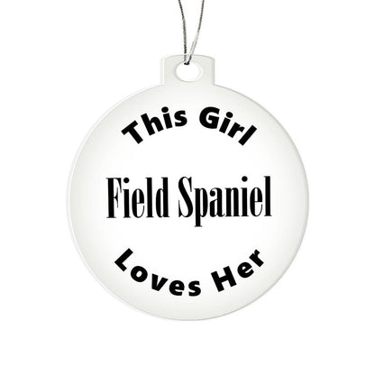 Field Spaniel - Acrylic Ornament