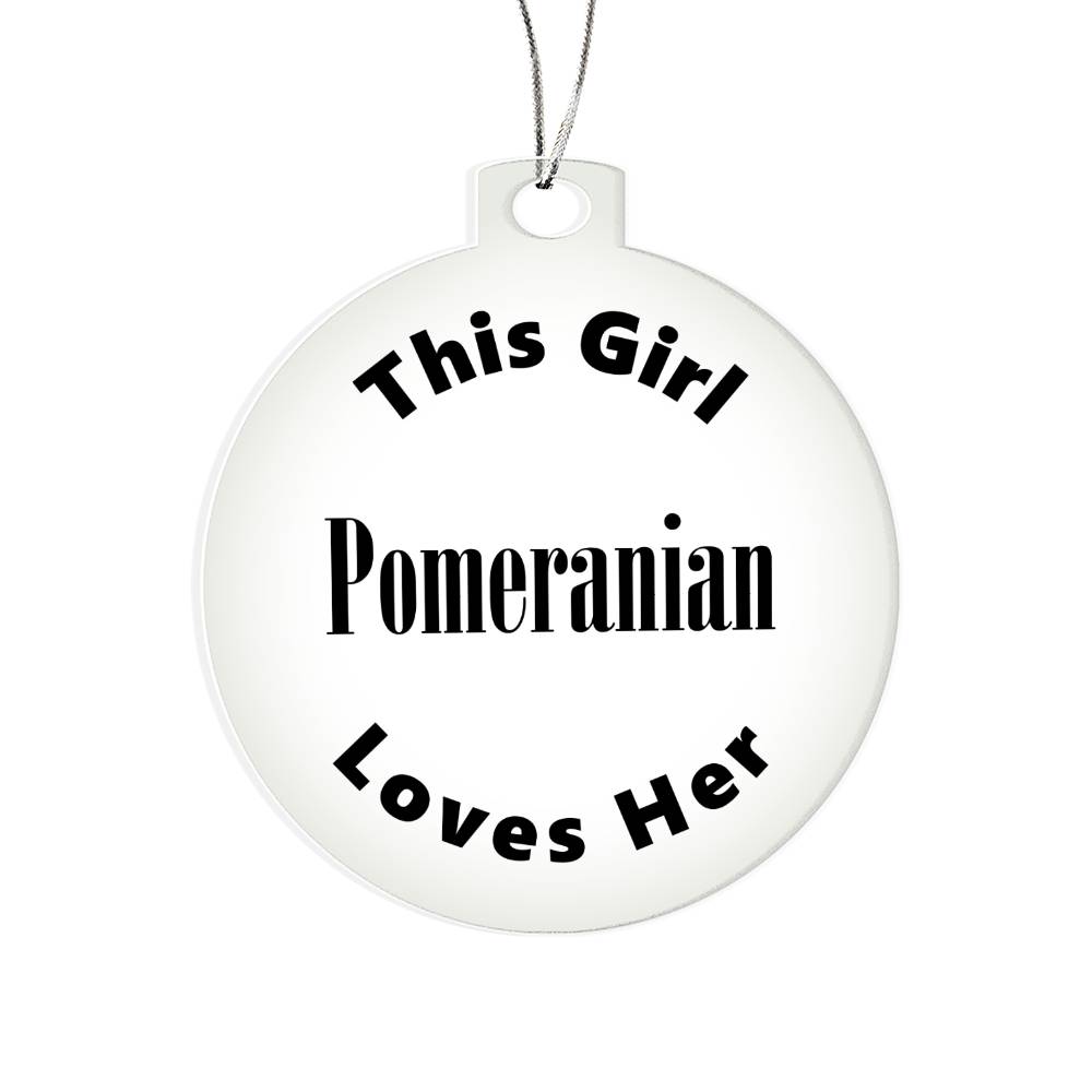 Pomeranian - Acrylic Ornament