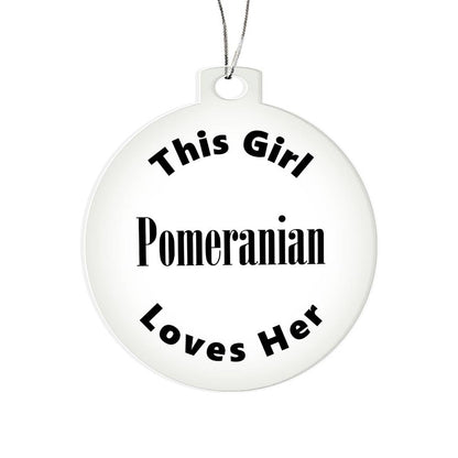 Pomeranian - Acrylic Ornament