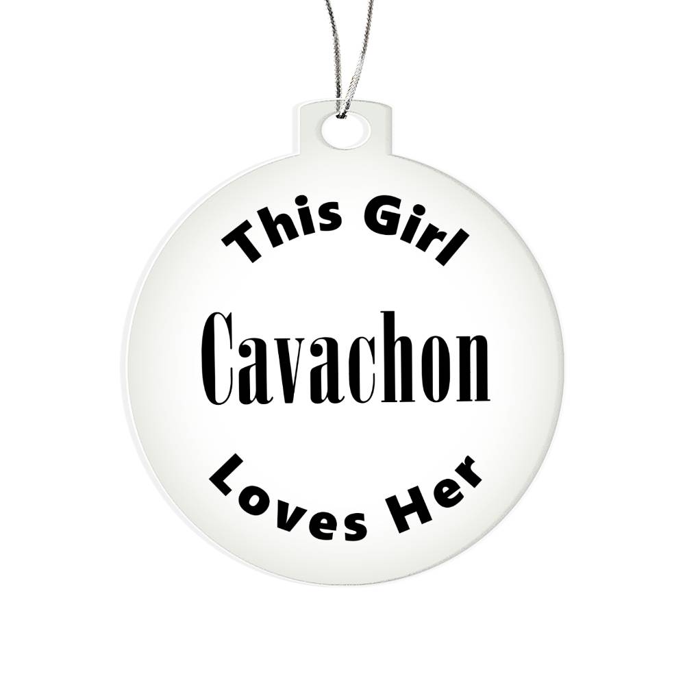 Cavachon - Acrylic Ornament