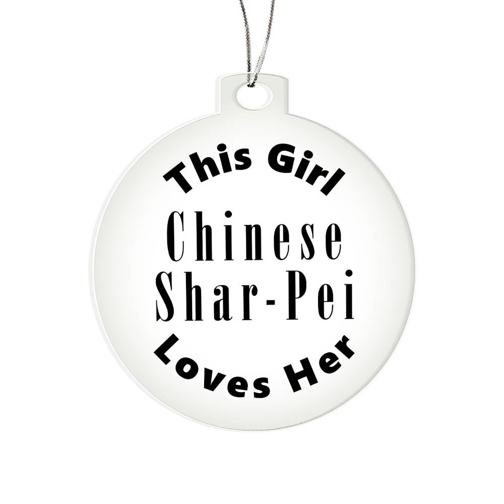 Chinese Shar-Pei - Acrylic Ornament