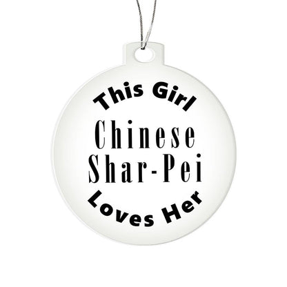 Chinese Shar-Pei - Acrylic Ornament