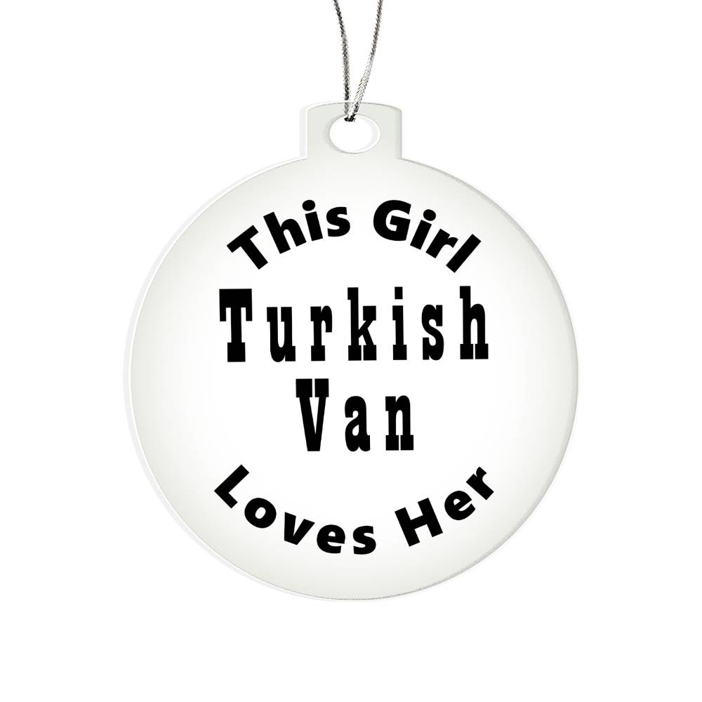 Turkish Van - Acrylic Ornament