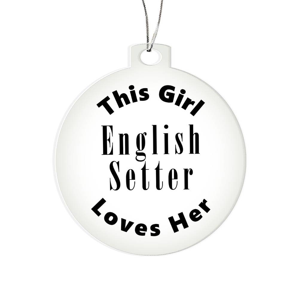 English Setter - Acrylic Ornament