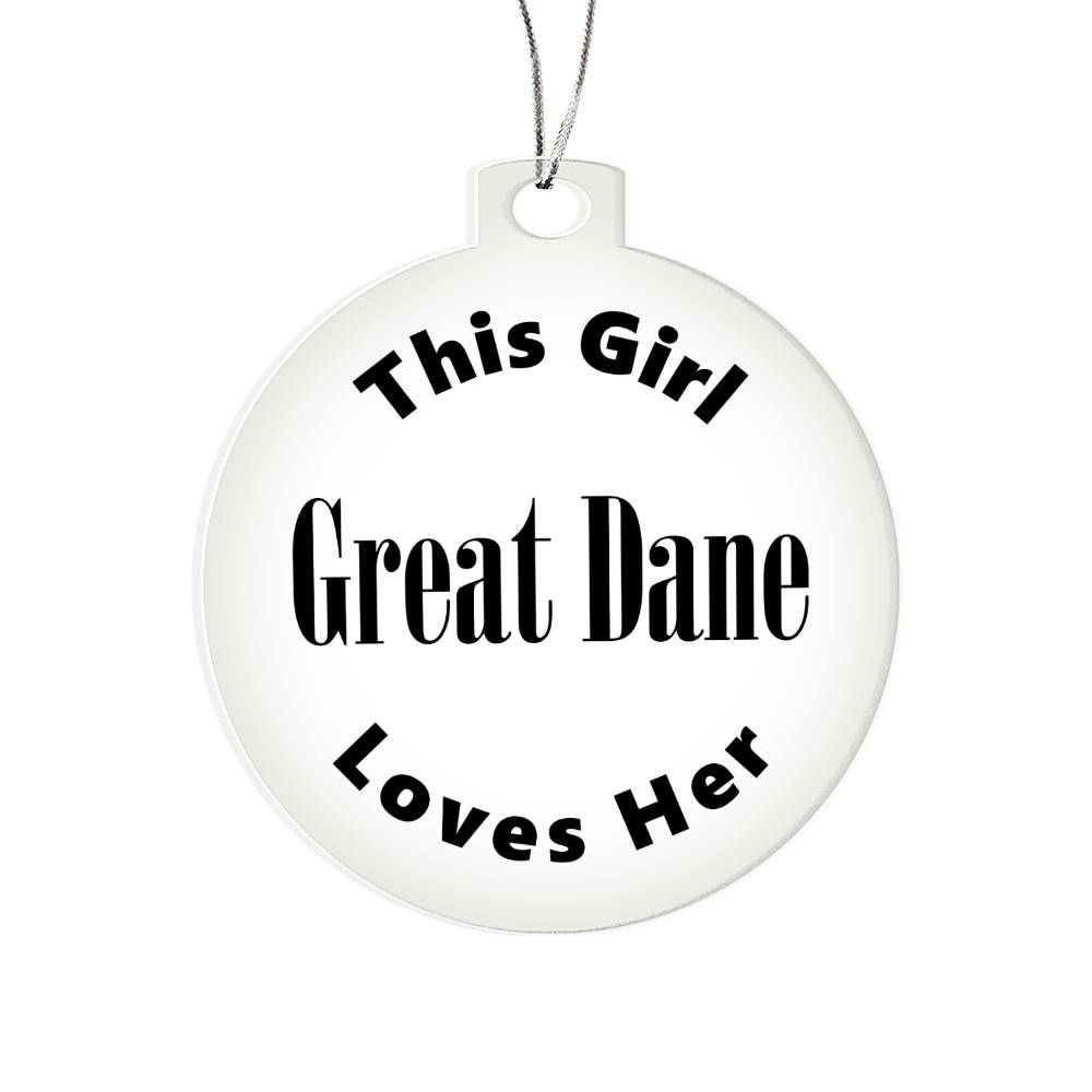Great Dane - Acrylic Ornament