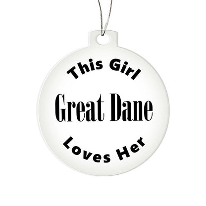 Great Dane - Acrylic Ornament