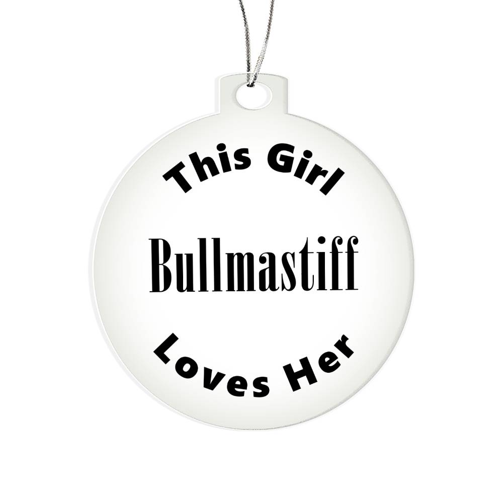 Bullmastiff - Acrylic Ornament