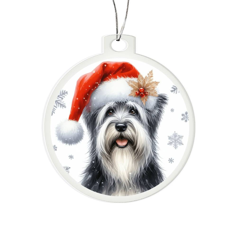 Christmas Dog - Sealyham Terrier - Acrylic Ornament