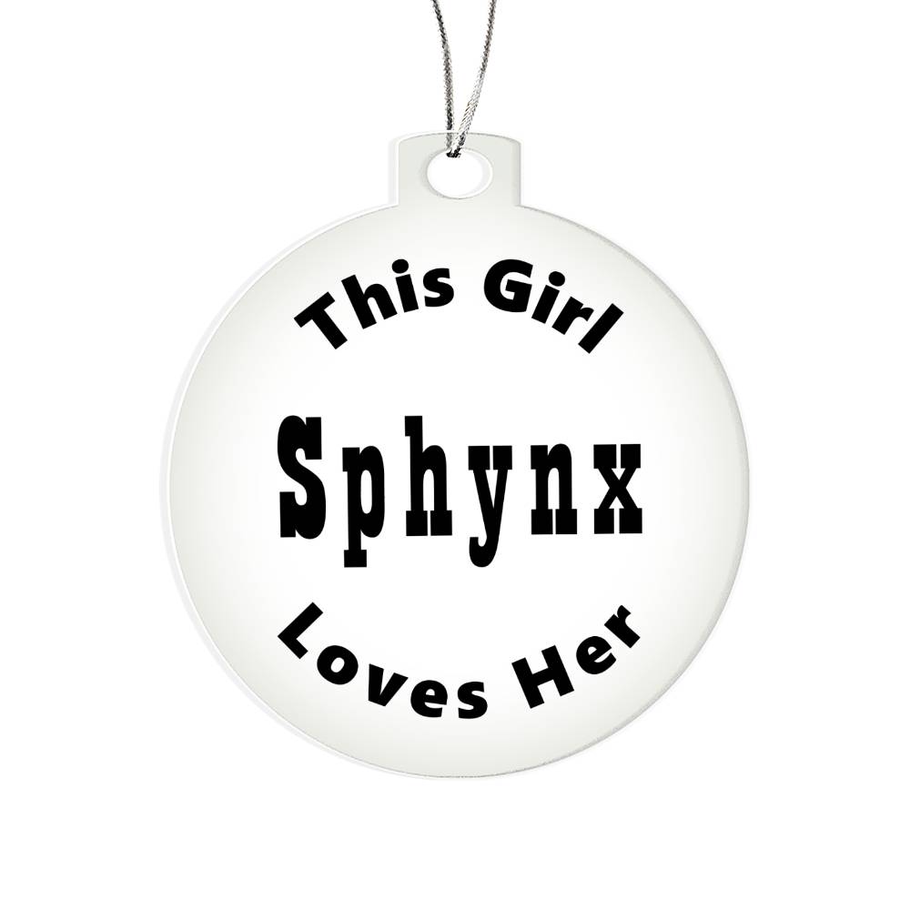 Sphynx - Acrylic Ornament