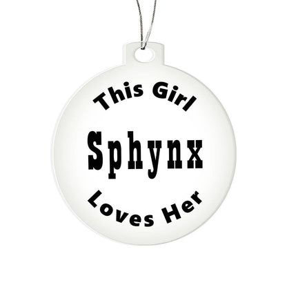 Sphynx - Acrylic Ornament