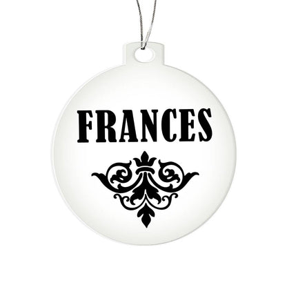 Frances v01 - Acrylic Ornament