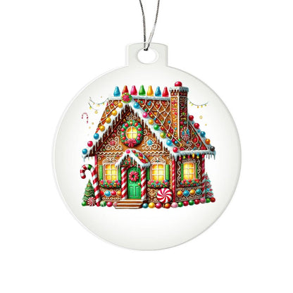 Christmas Gingerbread House 015 - Acrylic Ornament