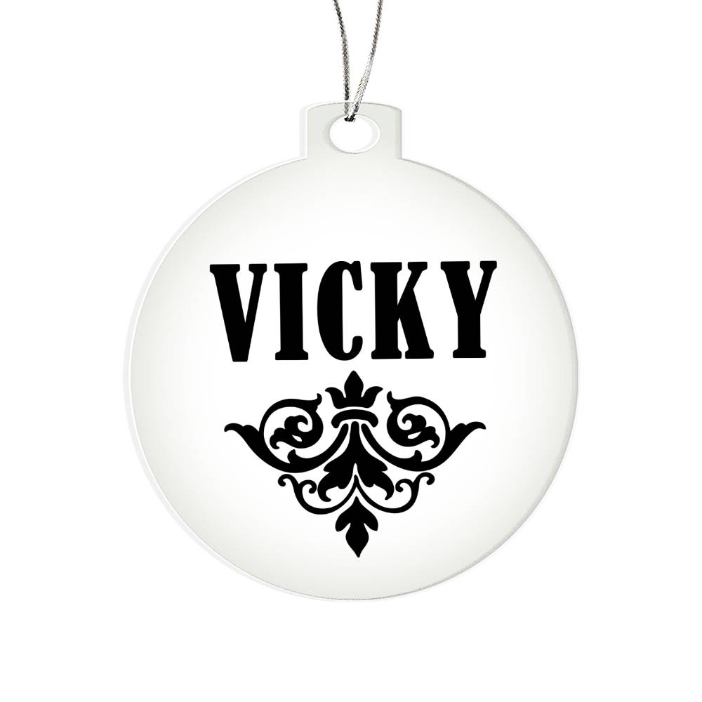 Vicky v01 - Acrylic Ornament