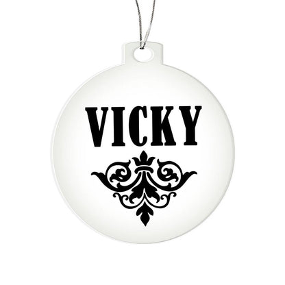 Vicky v01 - Acrylic Ornament
