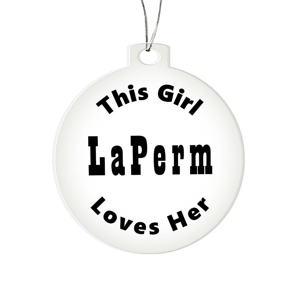 LaPerm - Acrylic Ornament