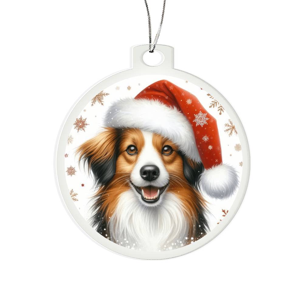 Christmas Dog - Kooikerhondje - Acrylic Ornament