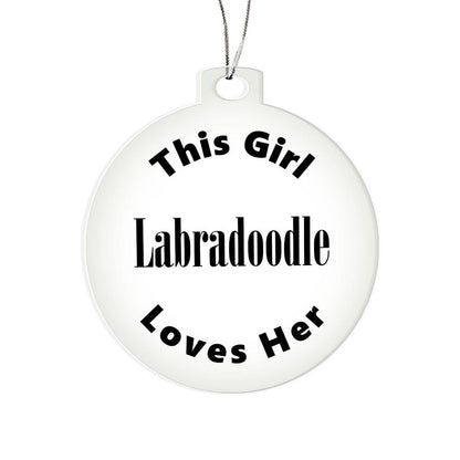 Labradoodle - Acrylic Ornament