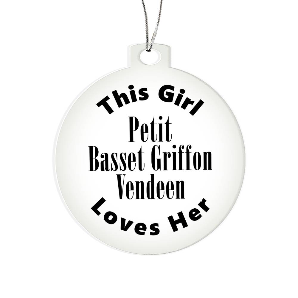 Petit Basset Griffon Vendeen - Acrylic Ornament